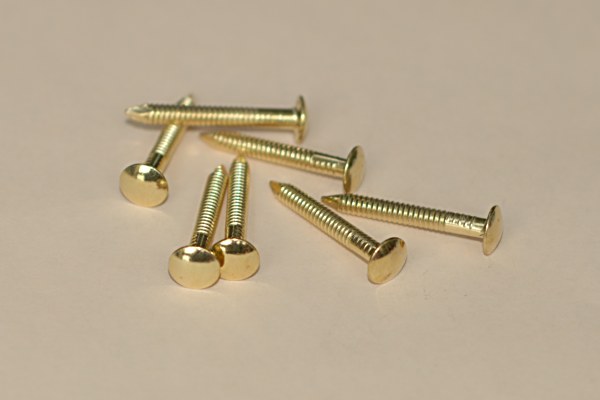 Brass Plated Oval Head RS Nail
