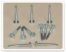 ZP Cr3+Phillips / Slotted Pan Head Ring Screw Nail